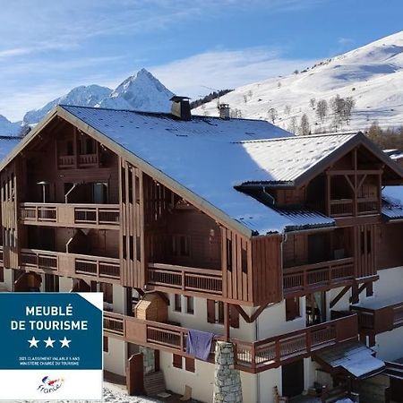 T2 Meuble Tourisme 3 Etoiles, Pied Des Pistes-Parking Prive Avec Balcon Et Superbe Vue Apartment Лес дьо Алпс Екстериор снимка