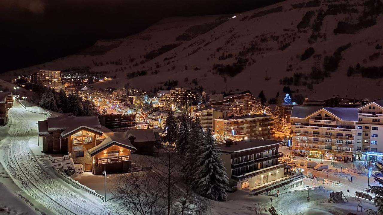 T2 Meuble Tourisme 3 Etoiles, Pied Des Pistes-Parking Prive Avec Balcon Et Superbe Vue Apartment Лес дьо Алпс Екстериор снимка